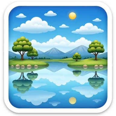 A pond is a small, still body of water—usually smaller than a lake—often shallow enough for sunlight to reach the bottom in most areas. It can be natural, formed by springs or rainfall collecting in a low area, or man-made, like a farm or garden pond. sticker