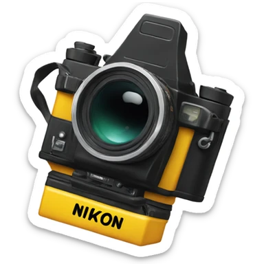 nikon film camera sticker