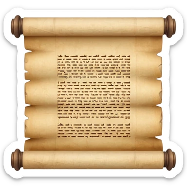 papyrus scroll sticker