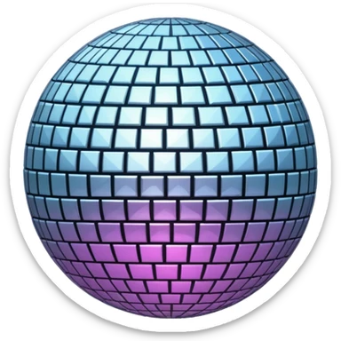 Disco Ball, Unicode U+1FAA9 + 1 sticker