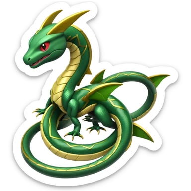 Pokemon  legendary Rayquaza sticker
