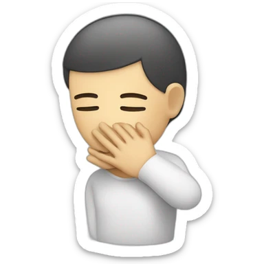 an unconscious but breathing person on their side, with one arm bent at a right angle and the face resting on the palm of the other hand, to maintain an open airway sticker