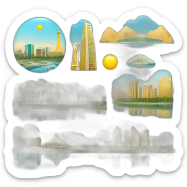 capital of Kazakhstan ASTANA sticker