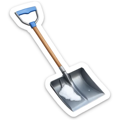 snow shovel sticker