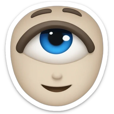 un garçon peau blanche avec les cheuveux noir et les yeux bleus sticker