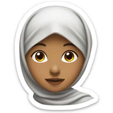 girl sleeping in hijab  sticker