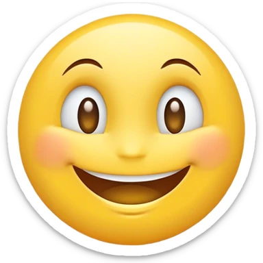 I want to create a emoji describe the Happy mood. The form I want is look like the "Joy" in Inside out movie sticker
