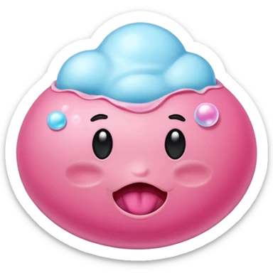 used bubble gum mush sticker