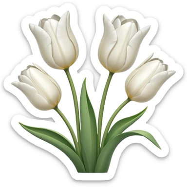 white tulips emoji
 sticker