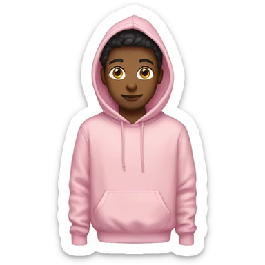 light pink hoodie  sticker