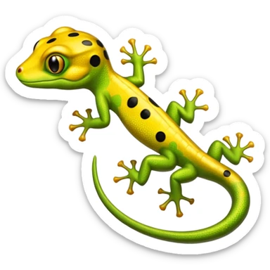 Gold dust day gecko sticker