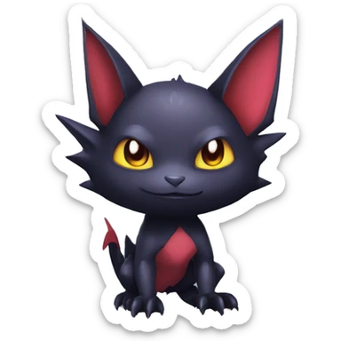 Cool Cute Edgy Chibi Bat-Noibat-Litten-Pokémon-Fakémon-hybrid sticker