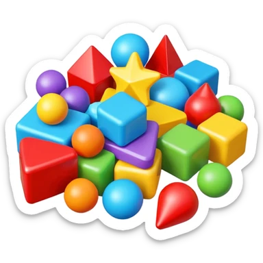 Scattered Toys sticker