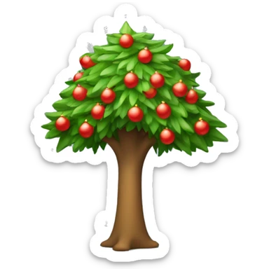 Árbol de navidad lleno de móviles  sticker