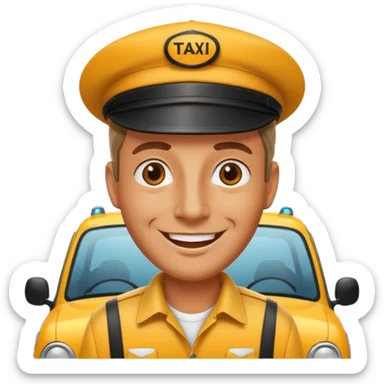taxi driver sticker