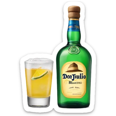 Don julio blanco alcohol  sticker