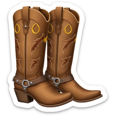 Cowgirl boots sticker