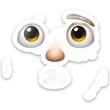 Nosebleed shocked face  sticker