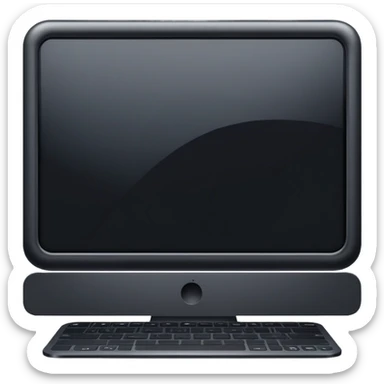 The back of a PC screen sticker