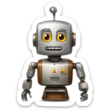 Octoberfest robot sticker