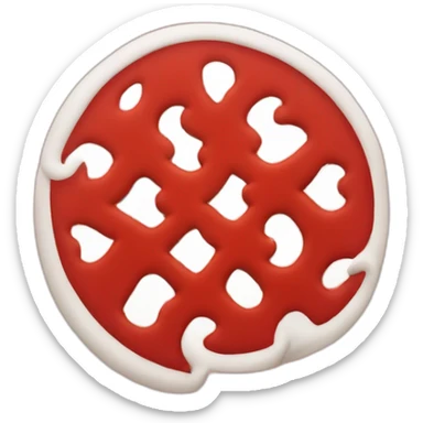 peaceful risky swastika red sticker