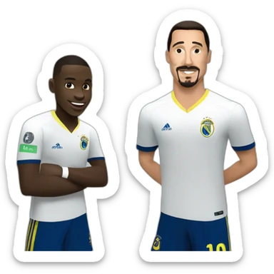 Vinicius avec zlatan sticker
