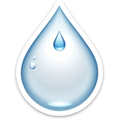 💦 this emoji but coloured white instead of blue sticker