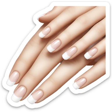 french manicure sticker