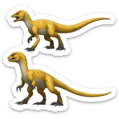 Futuristic Velociraptor-Fakémon-Pokémon sticker