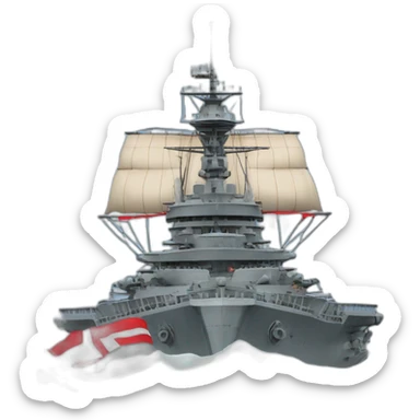 Battleship with the flag of the republic of austria sticker