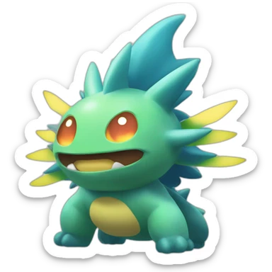 Gigantamax Toxtricity pokemon sticker