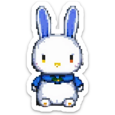 Miffy bunny, minimal and charming sticker