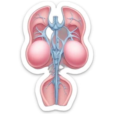 woman's abdomen art uterus art anatomy sticker