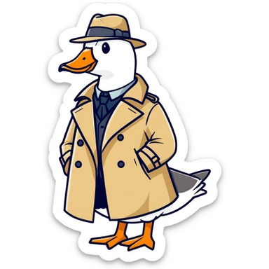 A goose spy sticker