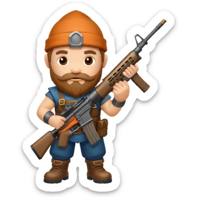 Call of duty dwarf ar-15 sticker