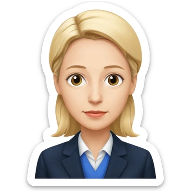 German politician Alice Weidel in a super realistic style sticker