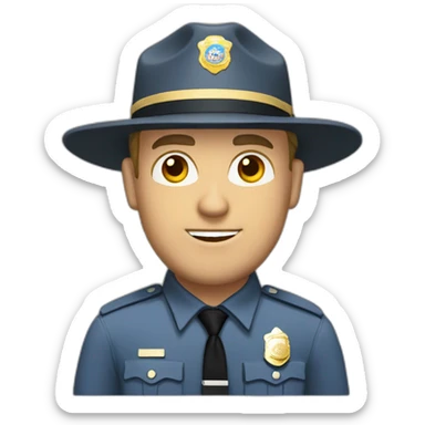 Washington state trooper white man sticker