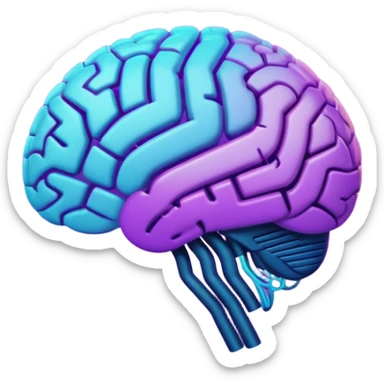 I need an emoji for Slack that ilustrates Artificial Intelligence (AI) si I can flag/tag pull requests and messages that are generated with AI for colleagues to know that they need to pay attention !

Make it animated and as large as possible  sticker