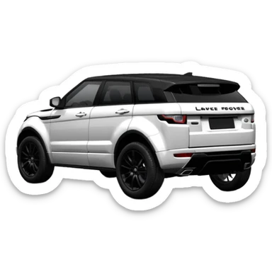 2024 black LandRover evoque with black rims, black trim and black interior  sticker