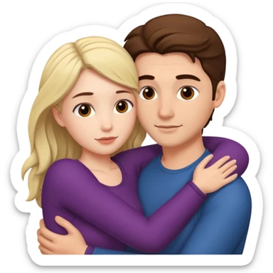 Naked man and woman having sex sticker