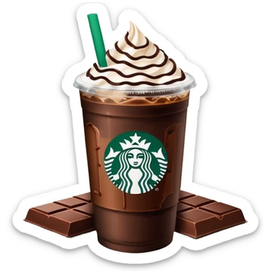 Starbucks iced coffee with Dubai chocolate bar sticker