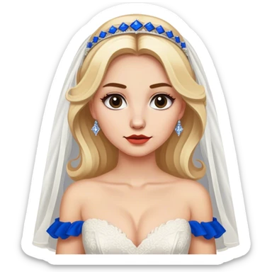 A blond bride who is a major buffalo bills fan sticker