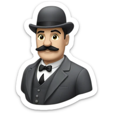 Hercules Poirot sticker
