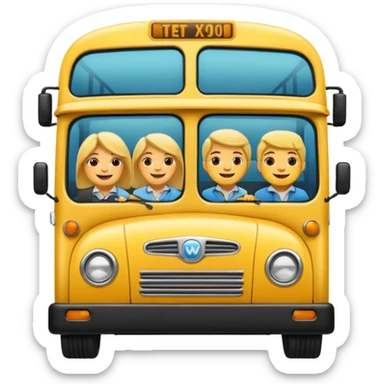 Crea un emoji de transporte público sticker