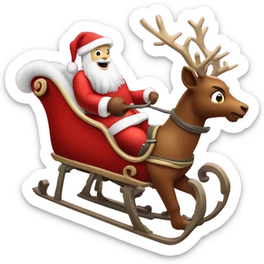 Santa’s Sleigh  sticker