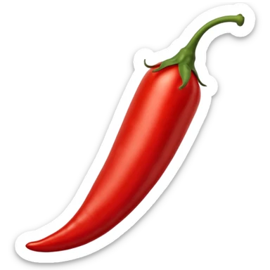 un piment rouge allongé sticker