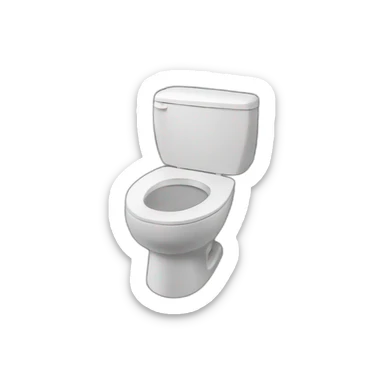 toilet at the top of the Eiffel tower sticker