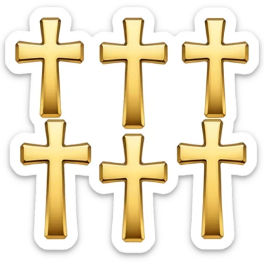 Cross emojis sticker