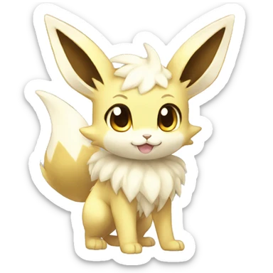 Shiny Kawaii Eeveelution-Cute-Pokémon-fusion full body sticker