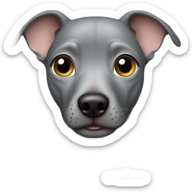 gray Peruvian hairless dog sticker